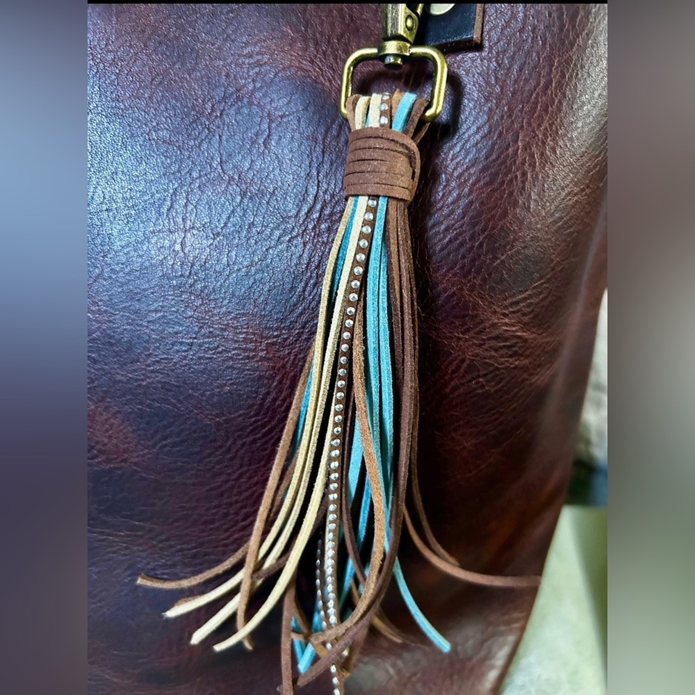 Brand New**** Handmade Suede Tassel Keychain (Keychain Tassel Only)